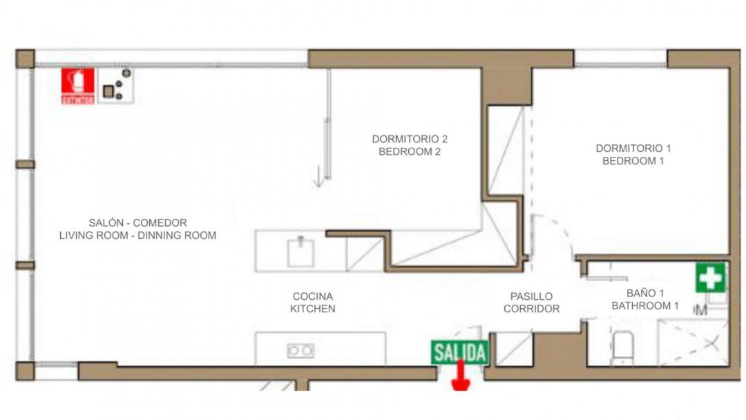 2 Bedrooms 1 Bathroom Furnished - Justicia - Incredible Views - Mintystay マドリード エクステリア 写真